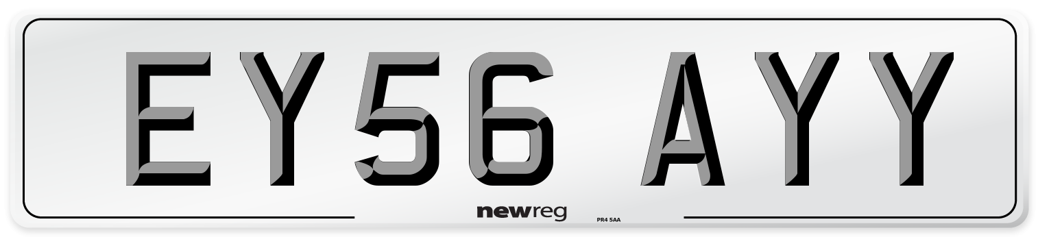 EY56 AYY Number Plate from New Reg